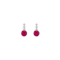 Orecchini Dilvdò Donna Drop Stud in Argento Zircone ORPLBR